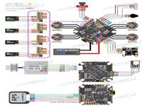 Контроллер Полета Jhemcu Ghf411aio-hd 40a F411 Icm42688p Blhelis 40a 4in1 Esc 3-6s Для Зубочистки Rc Fpv Гоночный Дрон